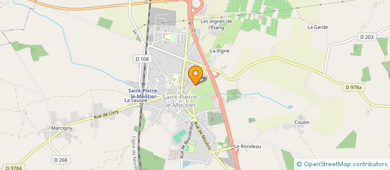 localisation de l'entreprise GILLES LAVAULT SERVICES à SAINT-PIERRE-LE-MOUTIER