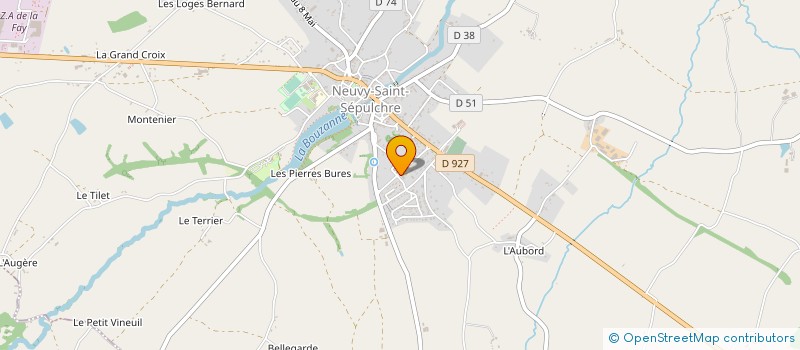 localisation de l'entreprise GILLES MERCIER VINS ET SPIRITUEUX à NEUVY-SAINT-SEPULCHRE