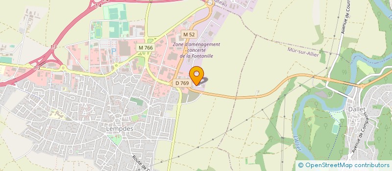 localisation de l'entreprise GILLES MOREL à LEMPDES