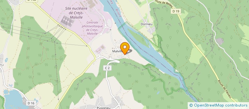 localisation de l'entreprise GILLES MOURIER à CREYS-MEPIEU