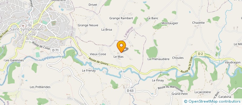 localisation de l'entreprise GILLES MURIGNEUX  COISE