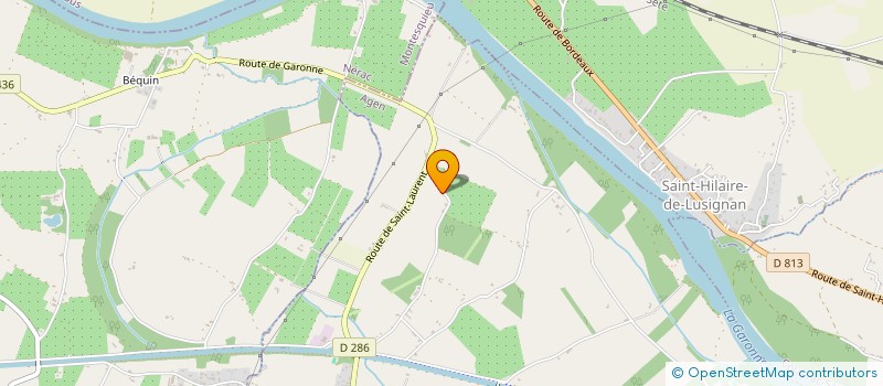 localisation de l'entreprise GILLES PAILLAS  SERIGNAC-SUR-GARONNE