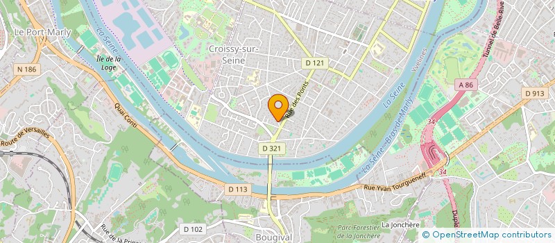 localisation de l'entreprise GILLES PERCHERON ET ASSOCIES  CROISSY-SUR-SEINE