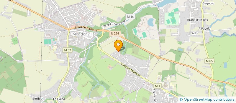 localisation de l'entreprise GILLES PONS PROMOTION  MONDONVILLE