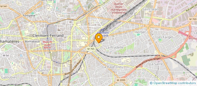 localisation de l'entreprise GILLES ROCHE SARL à CLERMONT-FERRAND