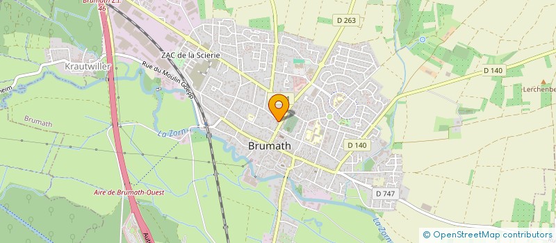 localisation de l'entreprise GILLES SCHROETER GEOMETRE EXPERT  BRUMATH