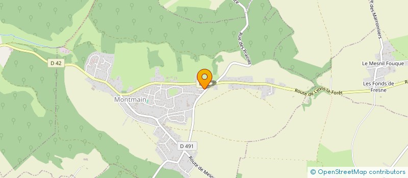 localisation de l'entreprise GILLES THERMIQUE  MONTMAIN