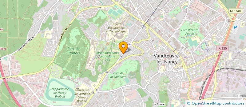 localisation de l'entreprise GILLES VOYDEVILLE SELARL à VANDŒUVRE-LES-NANCY