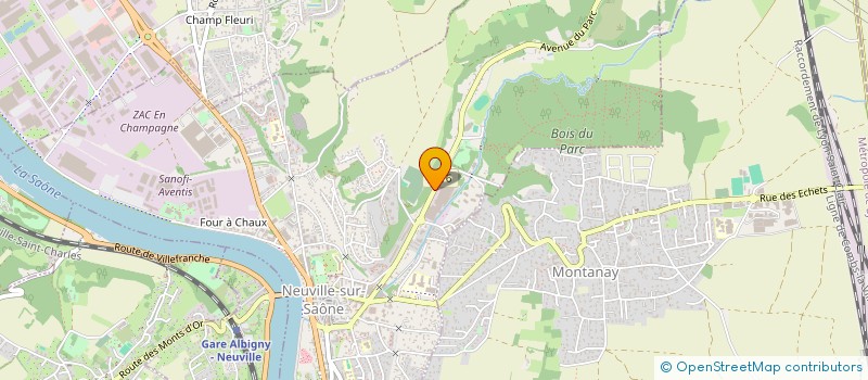 localisation de l'entreprise GILLET  NEUVILLE-SUR-SAONE