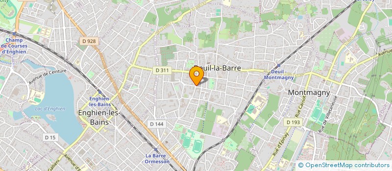 localisation de l'entreprise GILLET ET CIE à DEUIL-LA-BARRE