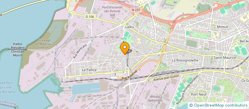 localisation de l'entreprise GILLOIRE-LALET  LA ROCHELLE