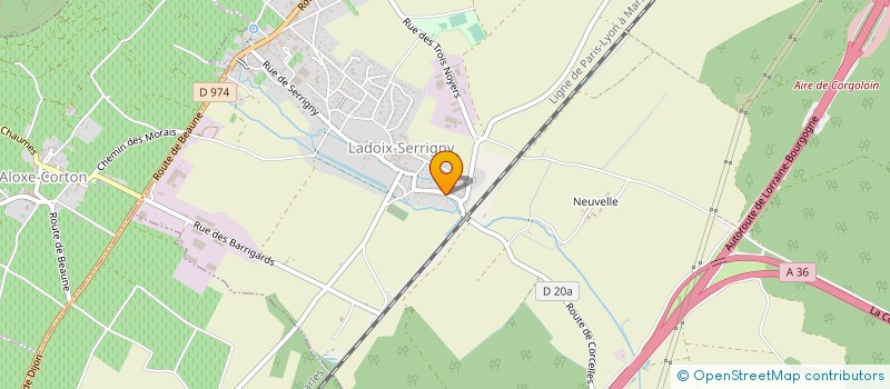 localisation de l'entreprise GILLOT URCUN  LADOIX-SERRIGNY