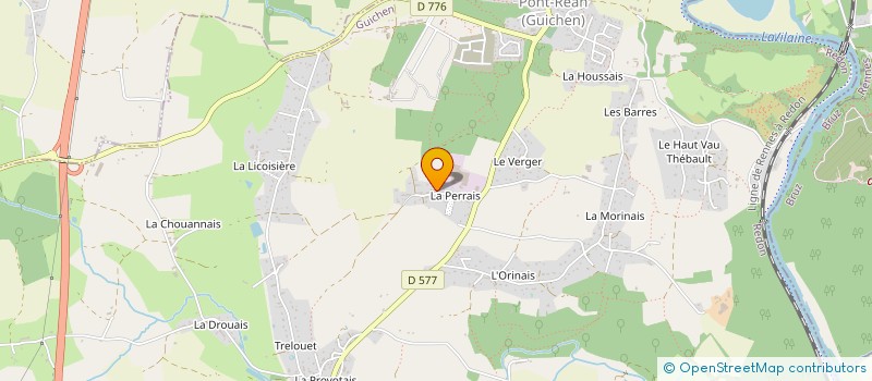 localisation de l'entreprise GILLOUAYE SAS à GUICHEN