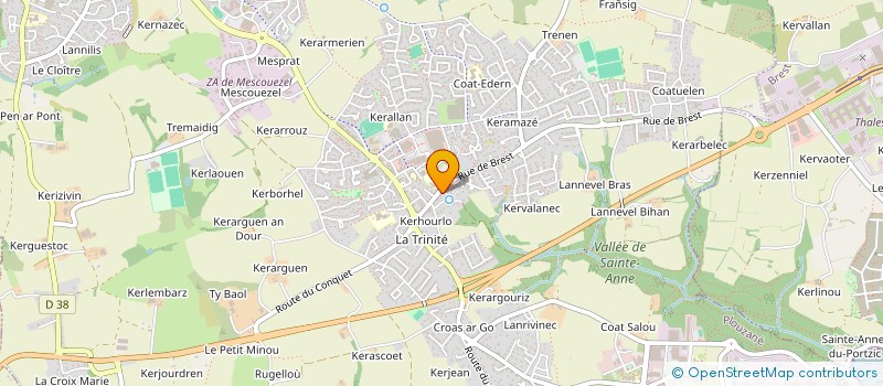 localisation de l'entreprise GILMAN  PLOUZANE