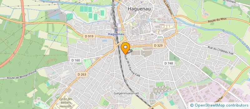 localisation de l'entreprise GILMAR  HAGUENAU