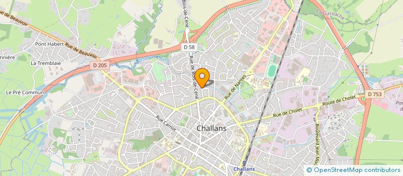 localisation de l'entreprise GILOCA à CHALLANS
