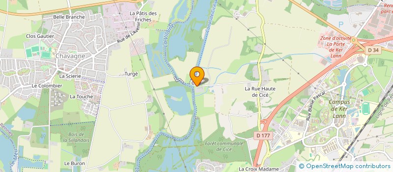 localisation de l'entreprise GILOIS - LE LAY  BRUZ