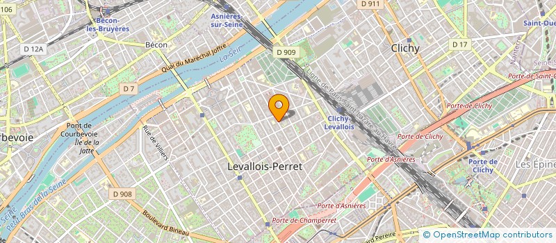 localisation de l'entreprise GILOT COMMUNICATION ET ASSOCIES CONSEIL à LEVALLOIS-PERRET