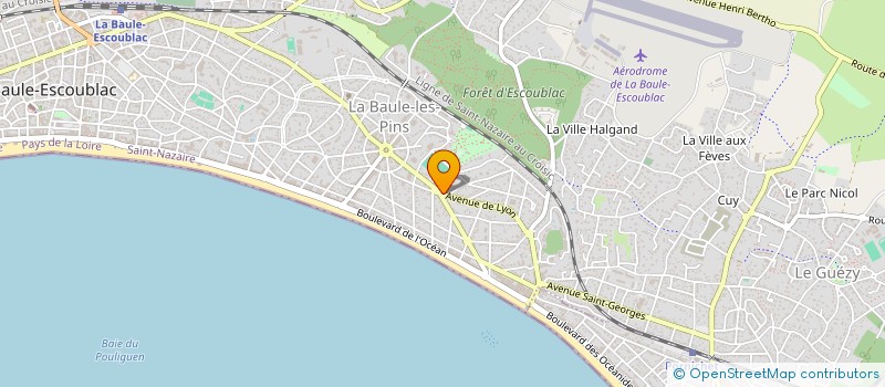 localisation de l'entreprise GILOT SA à LA BAULE-ESCOUBLAC