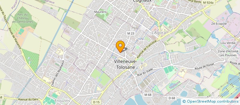 localisation de l'entreprise GILOUX à VILLENEUVE-TOLOSANE