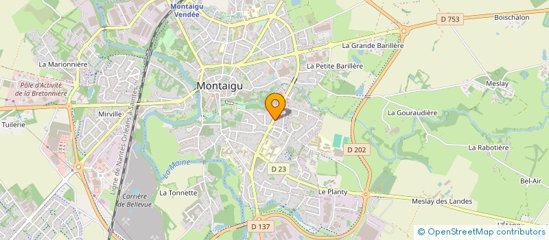 localisation de l'entreprise GILOVILE à MONTAIGU-VENDEE