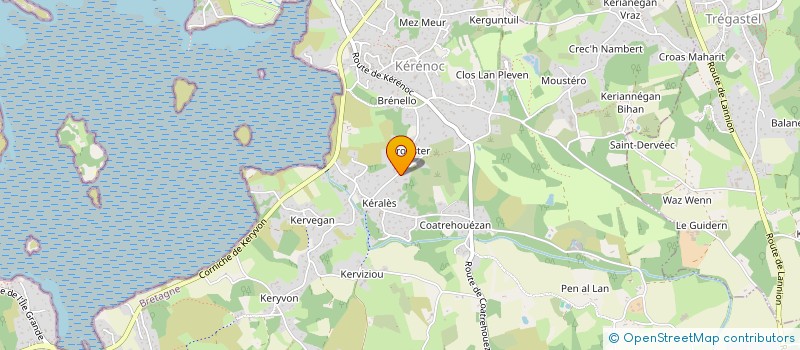 localisation de l'entreprise GILREDIS  PLEUMEUR-BODOU