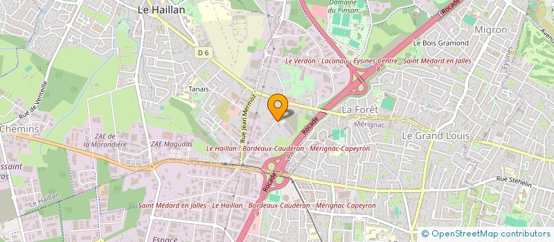 localisation de l'entreprise GILSOFT à EYSINES