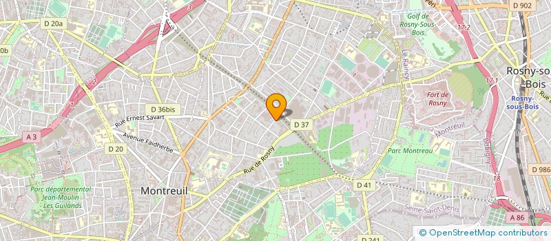 localisation de l'entreprise GILSON METAUX à MONTREUIL