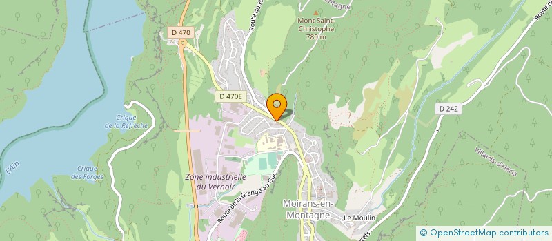 localisation de l'entreprise GILSON PLASTICS à MOIRANS-EN-MONTAGNE