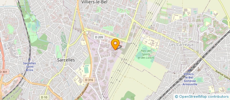 localisation de l'entreprise GILSON SAS à VILLIERS-LE-BEL