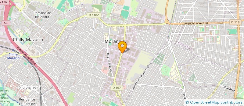 localisation de l'entreprise GILTEC à MORANGIS