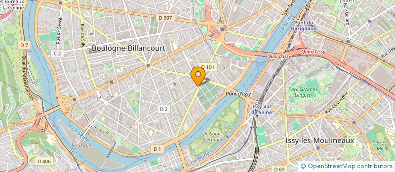 localisation de l'entreprise GILUJOPHANE à BOULOGNE-BILLANCOURT