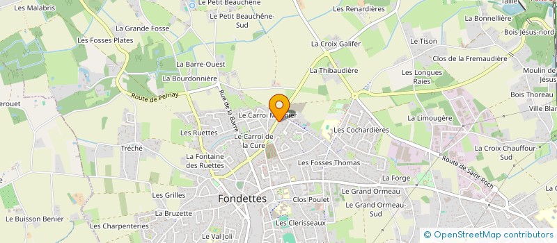 localisation de l'entreprise GILVIE à FONDETTES