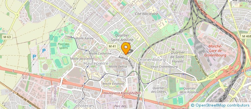 localisation de l'entreprise GIM  STRASBOURG