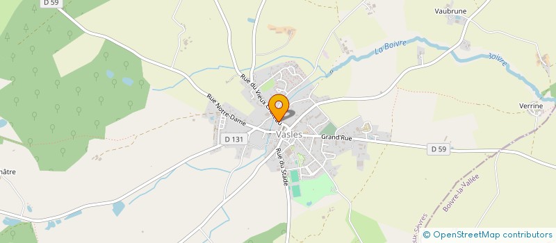 localisation de l'entreprise GIMACOROMI  VASLES