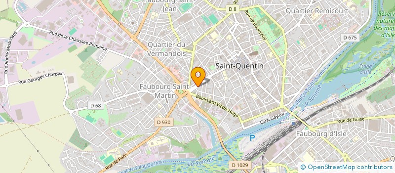 localisation de l'entreprise GIMAGA à SAINT-QUENTIN