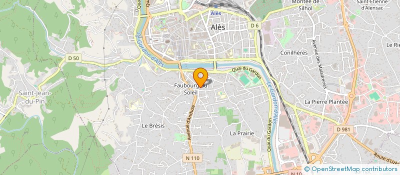 localisation de l'entreprise GIMAROLA  ALES