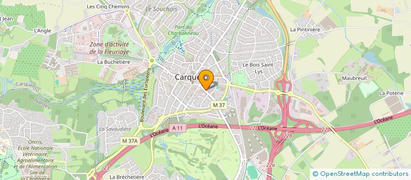 localisation de l'entreprise GIMAT  CARQUEFOU