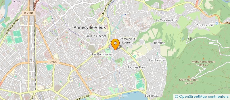 localisation de l'entreprise GIMAXI 74 à ANNECY