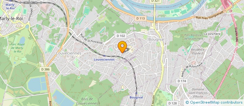 localisation de l'entreprise GIMBAL22  LOUVECIENNES