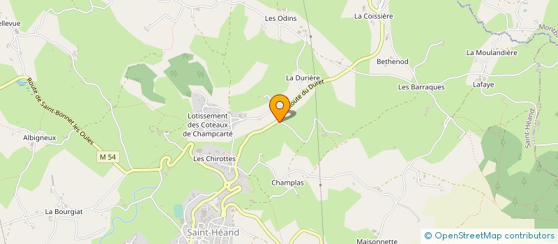 localisation de l'entreprise GIMBERT ANTHONY  SAINT-HEAND