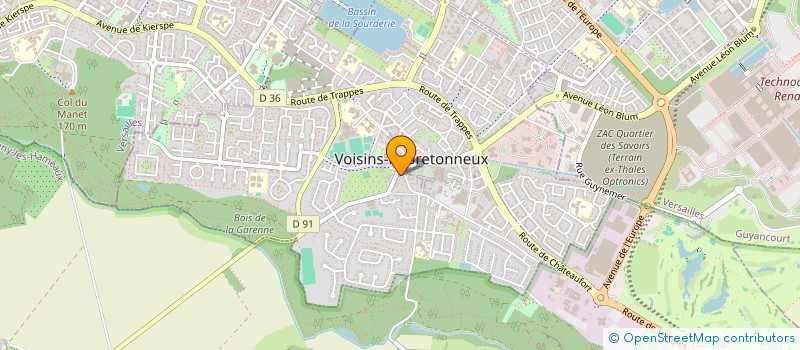 localisation de l'entreprise GIMCOVERMEILLE CHEVAU LEGERS  VOISINS-LE-BRETONNEUX