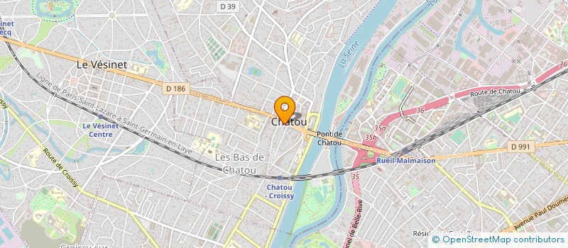 localisation de l'entreprise GIMCOVERMEILLE IMMOBILIERE FOCH  CHATOU