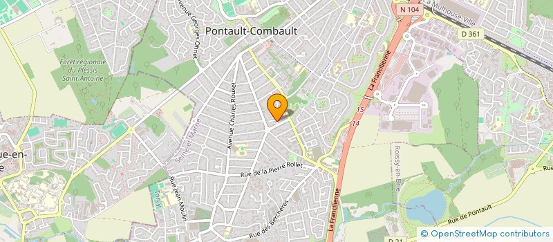 localisation de l'entreprise GIMENEZ ET FILS à PONTAULT-COMBAULT