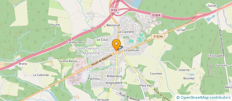 localisation de l'entreprise GIMENEZ-FORVIELLE  SAINT-GEOURS-DE-MAREMNE