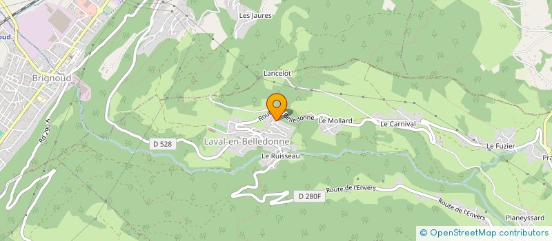 localisation de l'entreprise GIMENEZ LMNP  LAVAL-EN-BELLEDONNE