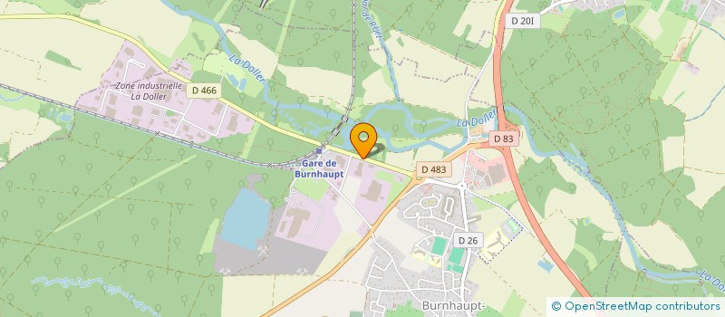 localisation de l'entreprise GIMFLEX SAS à BURNHAUPT-LE-HAUT