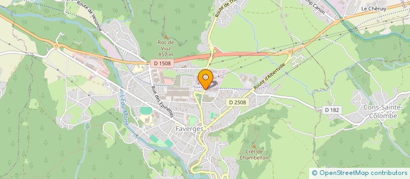 localisation de l'entreprise GIMM ALPES à FAVERGES-SEYTHENEX