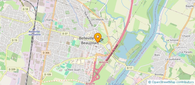 localisation de l'entreprise GIMME FIVE !  BELLEVILLE-EN-BEAUJOLAIS