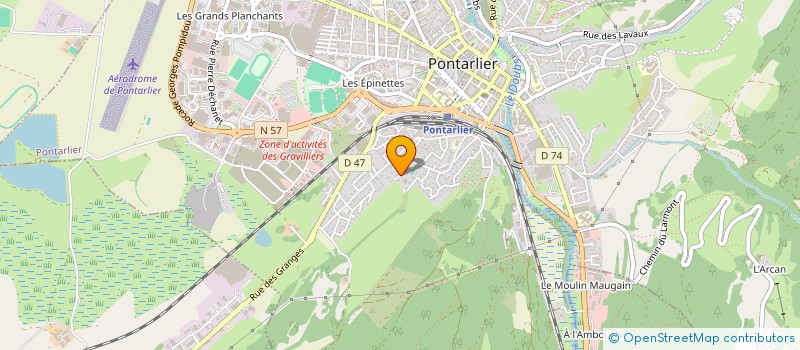 localisation de l'entreprise GIMMO  PONTARLIER